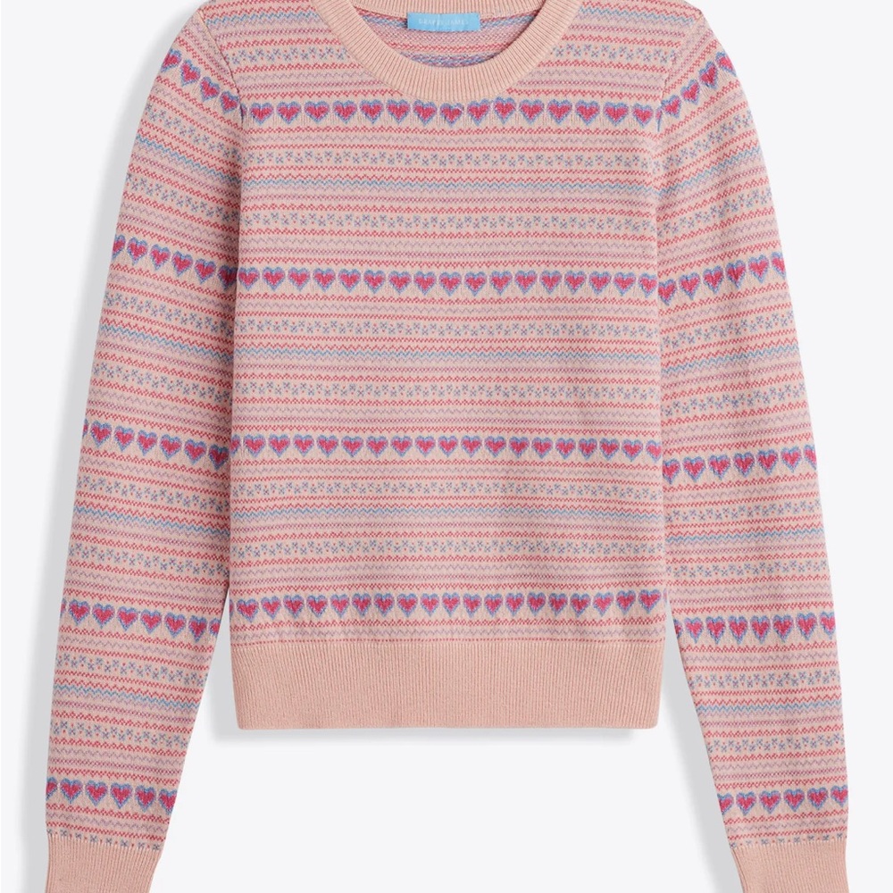 Classic Fair Isle Sweater with Hearts